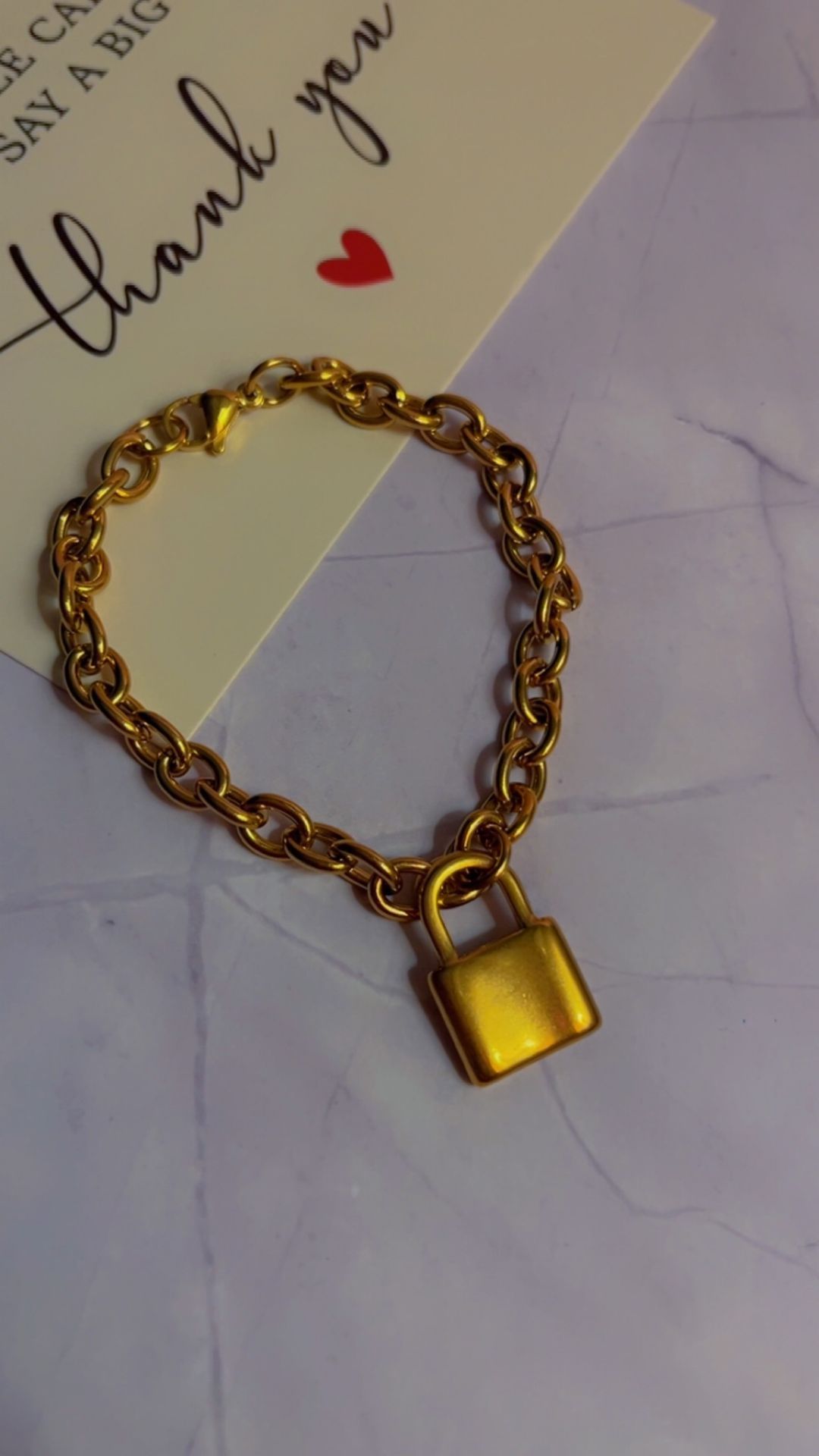 Lock Bracelet Gold