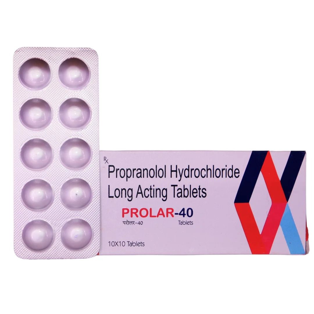 Propranolol Hydrochloride Long Acting 40Mg Tablets