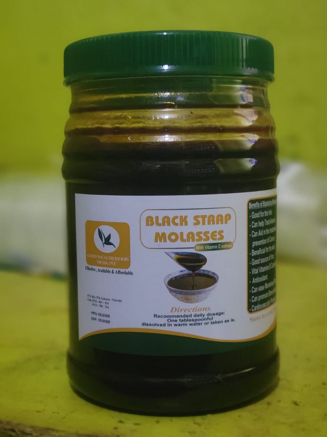 Black strap molasses 