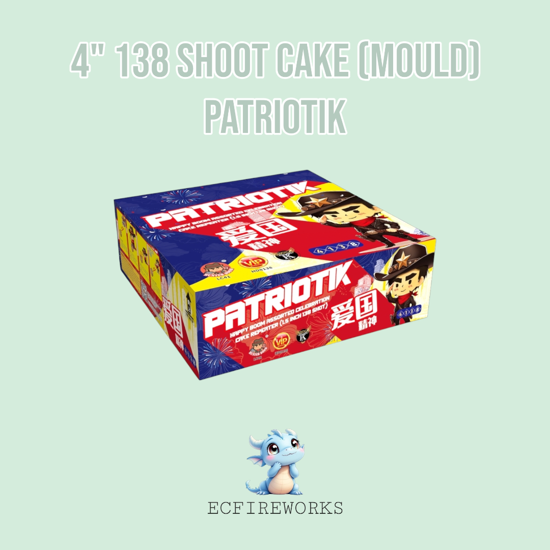 4" 138 SHOOT CAKE (MOULD) - PATRIOTIK