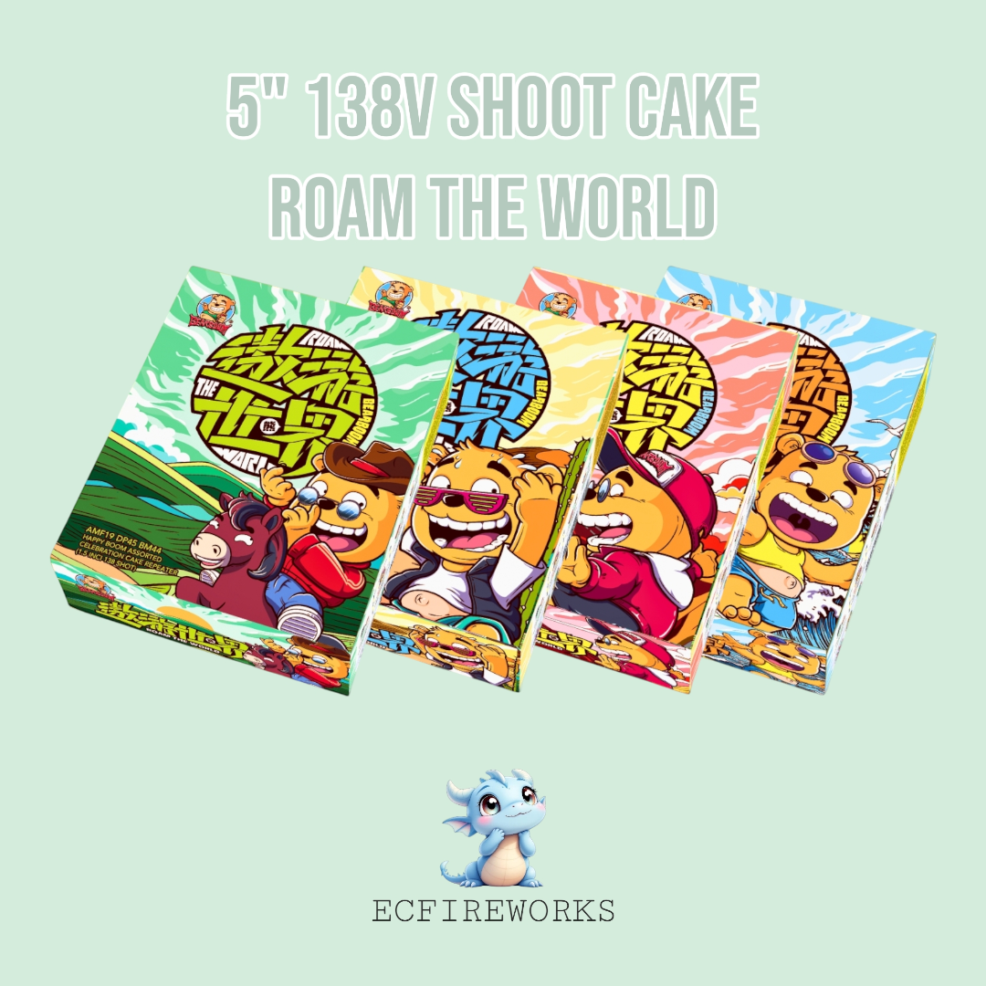 5" 138V SHOOT CAKE - ROAM THE WORLD