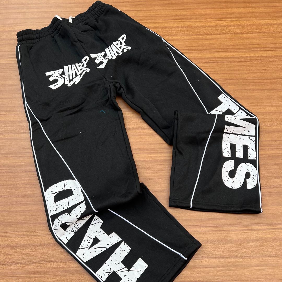 SM DESIGN JOGGERS - BLACK