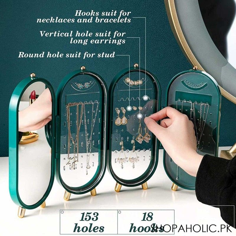 Foldable Exquisite Jewelry Box Organizer