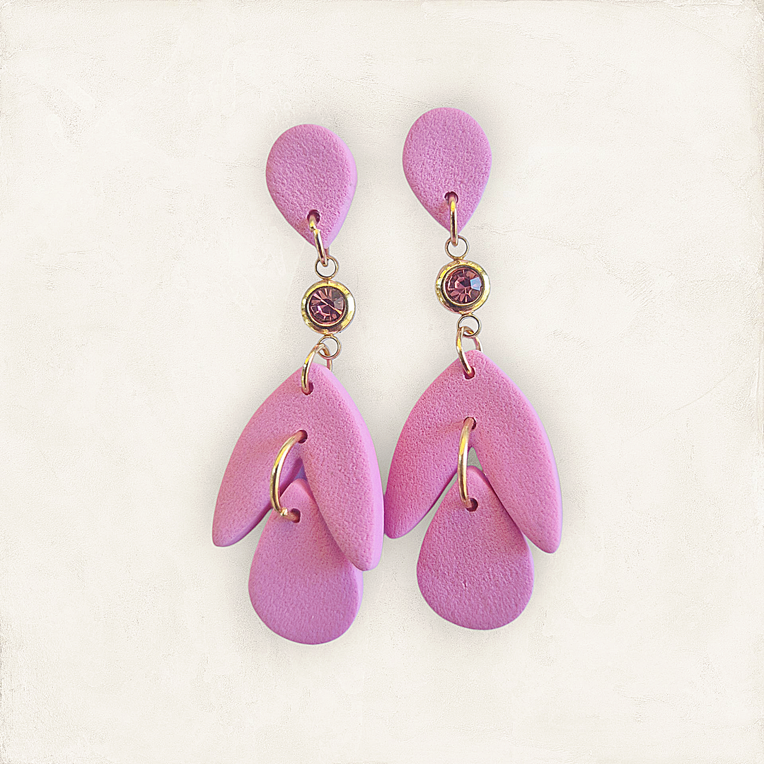 Blush drop with rhinestone