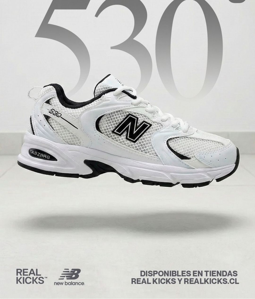 New Balance 530 White Black.