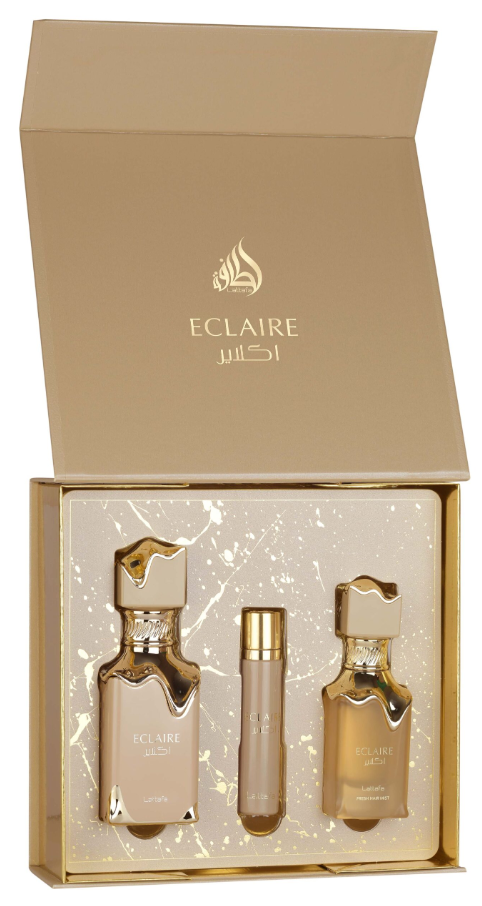 LATTAFA ECLAIRE 2 PCS GIFT SET WITH 100ML EDP 200ML PERFUMED SPRAY