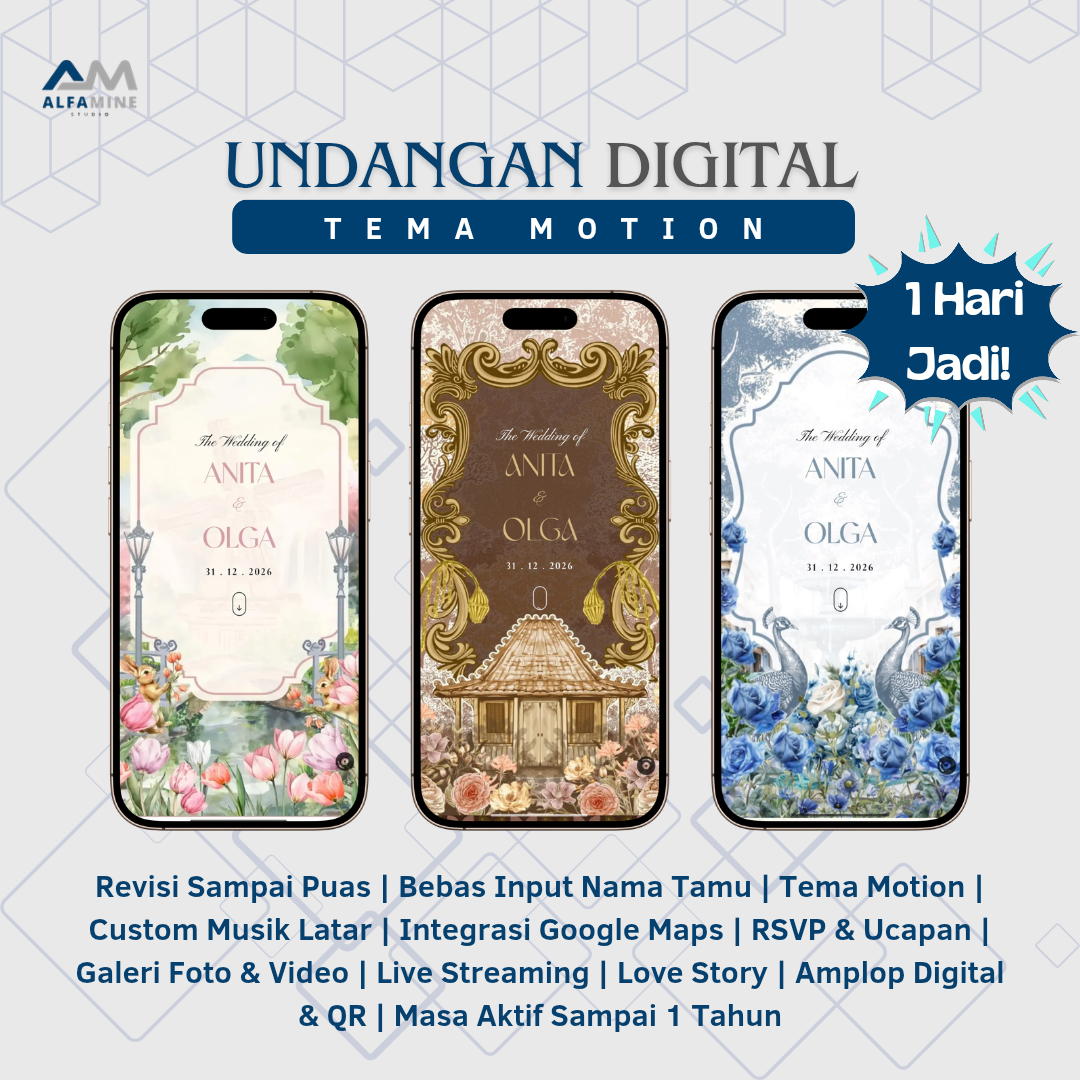 Undangan Digital | Tema Motion Art