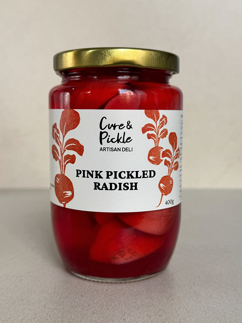 Pink Pickled Radish