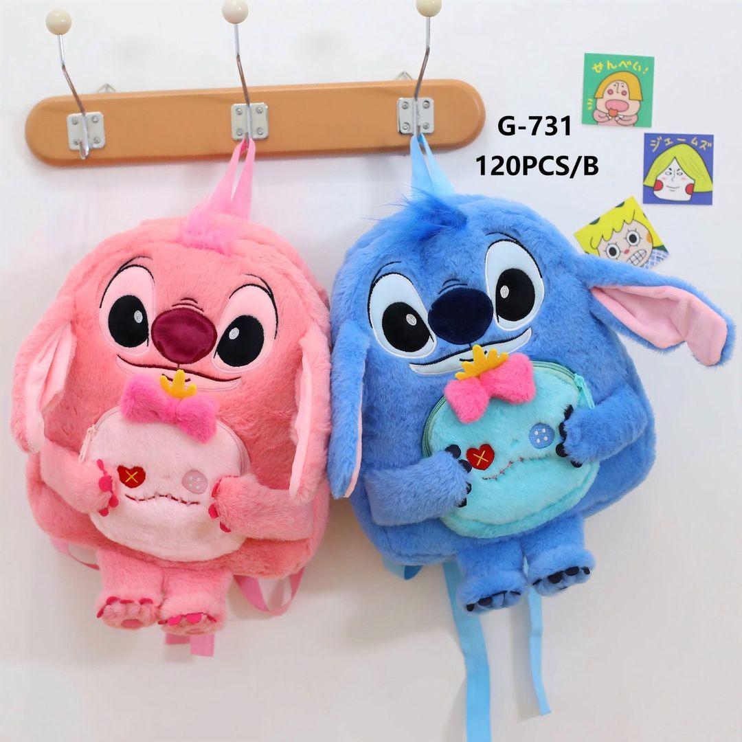 Mochila Stitch y Angel 
