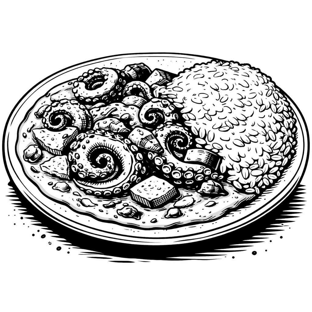 Octopus in Coconut Sauce