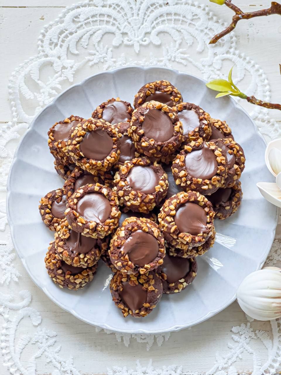 Chocolate Almond Buttons
