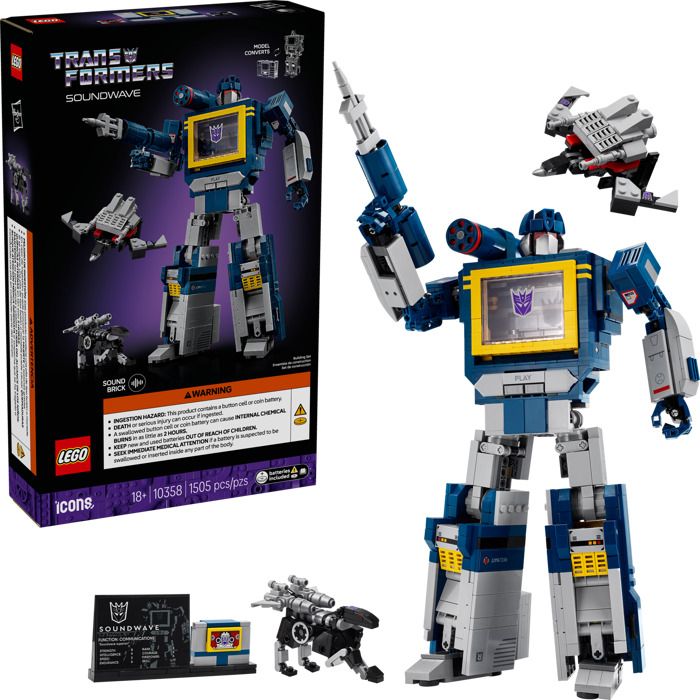 LEGO Transformers: Soundwave Set 10358