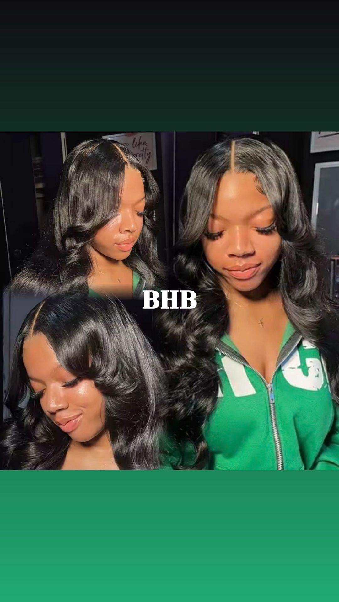 Wig  Luxury Body Waves 100% Cheveux Humain -Densité 250%