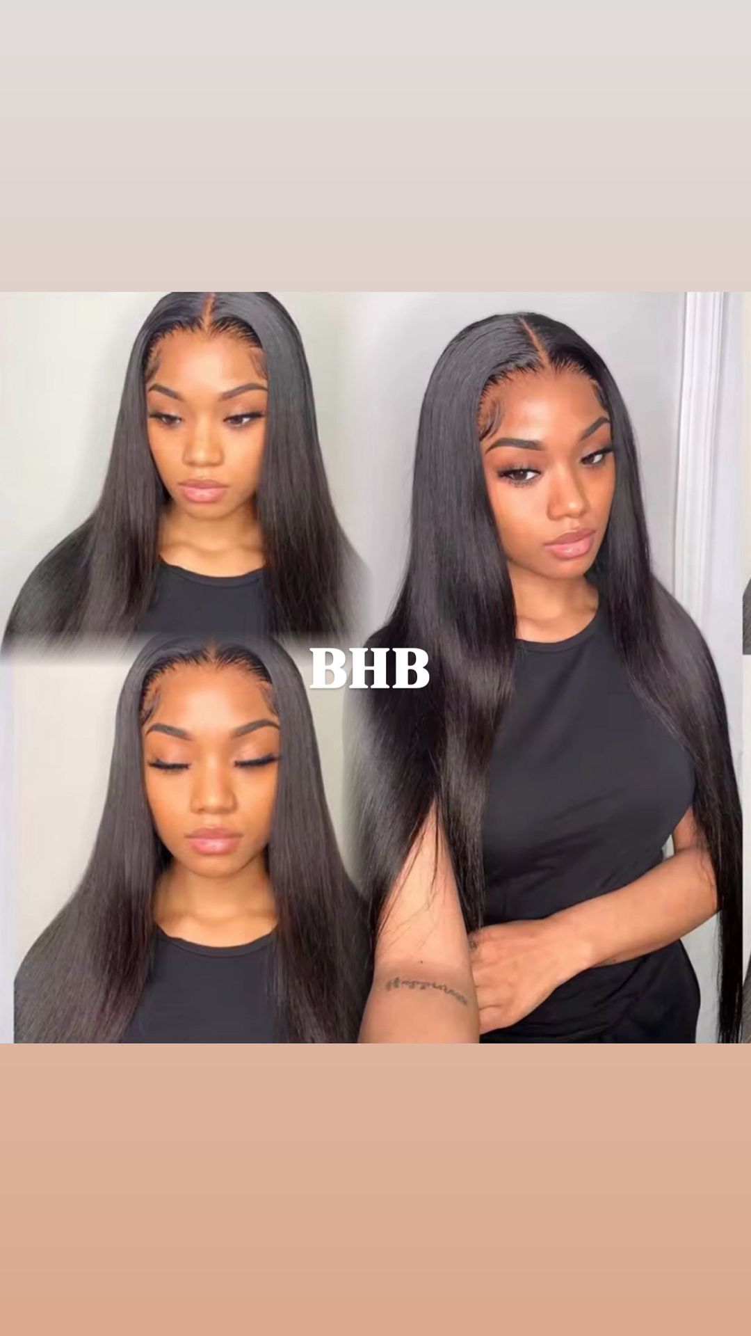 Wig  Luxury straight  100% Cheveux Humain -Densité 250%