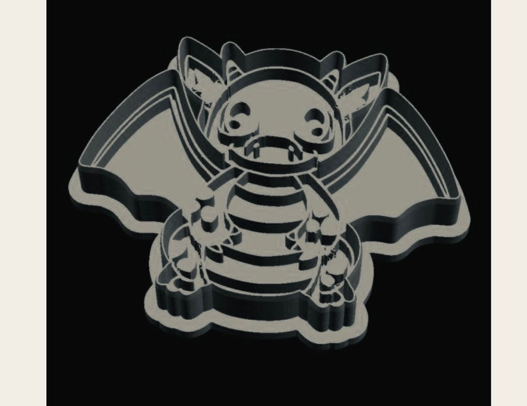 Dragon 3 Cookie Cutter and imprint