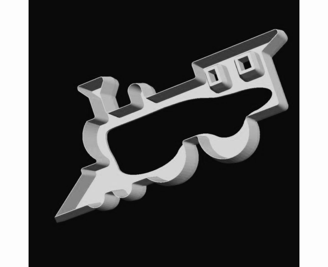 Train Locomotive 2 Cookie Cutter 