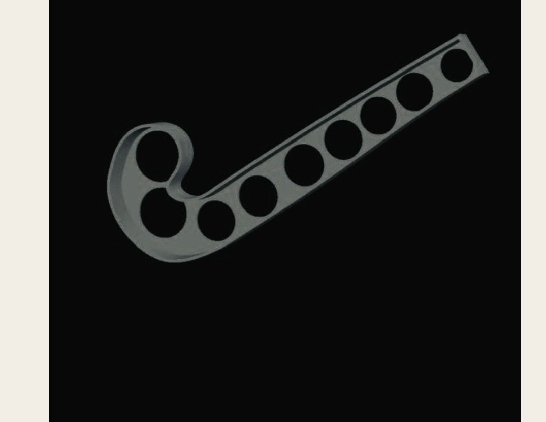 Hockey stick 2 Cookie Cutter   