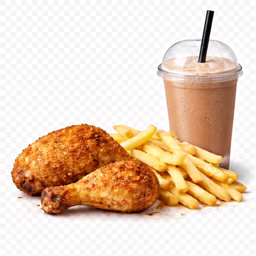 Chicken Leg + Classic Fries + Milkshake 500ml