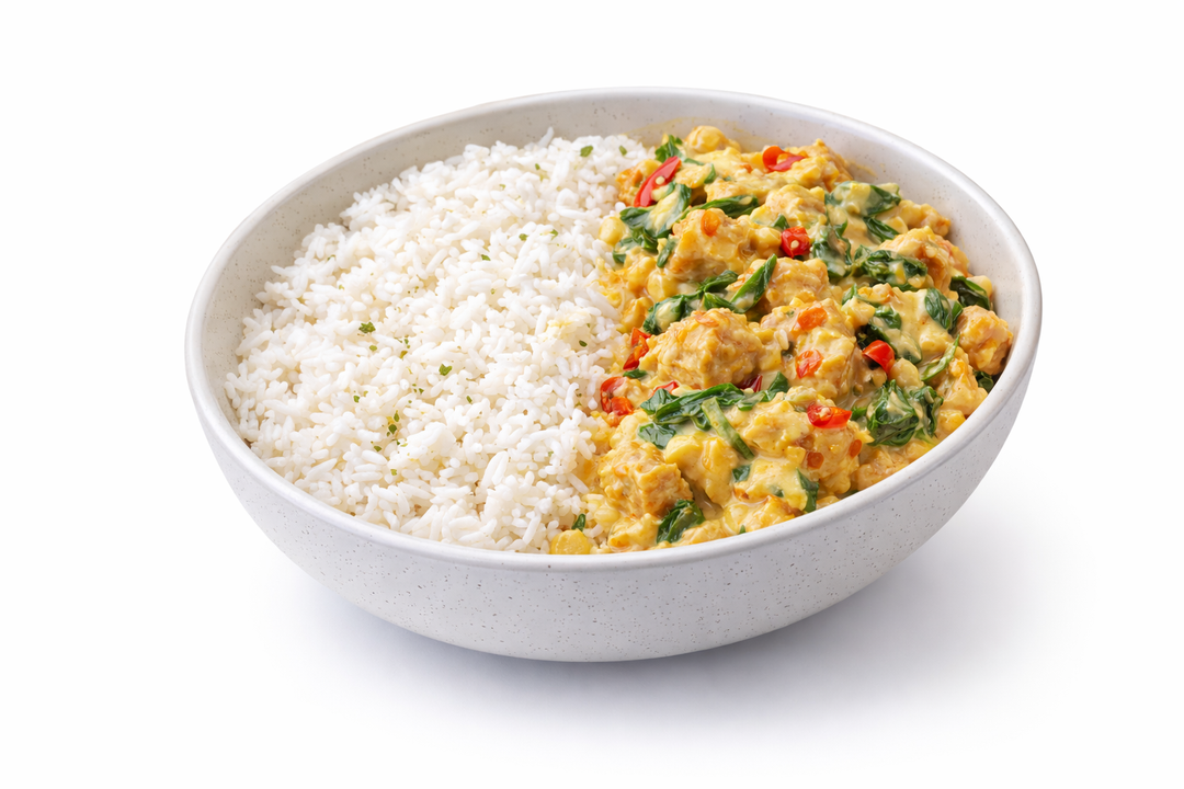 Salted Egg Buttermilk Chicken Rice