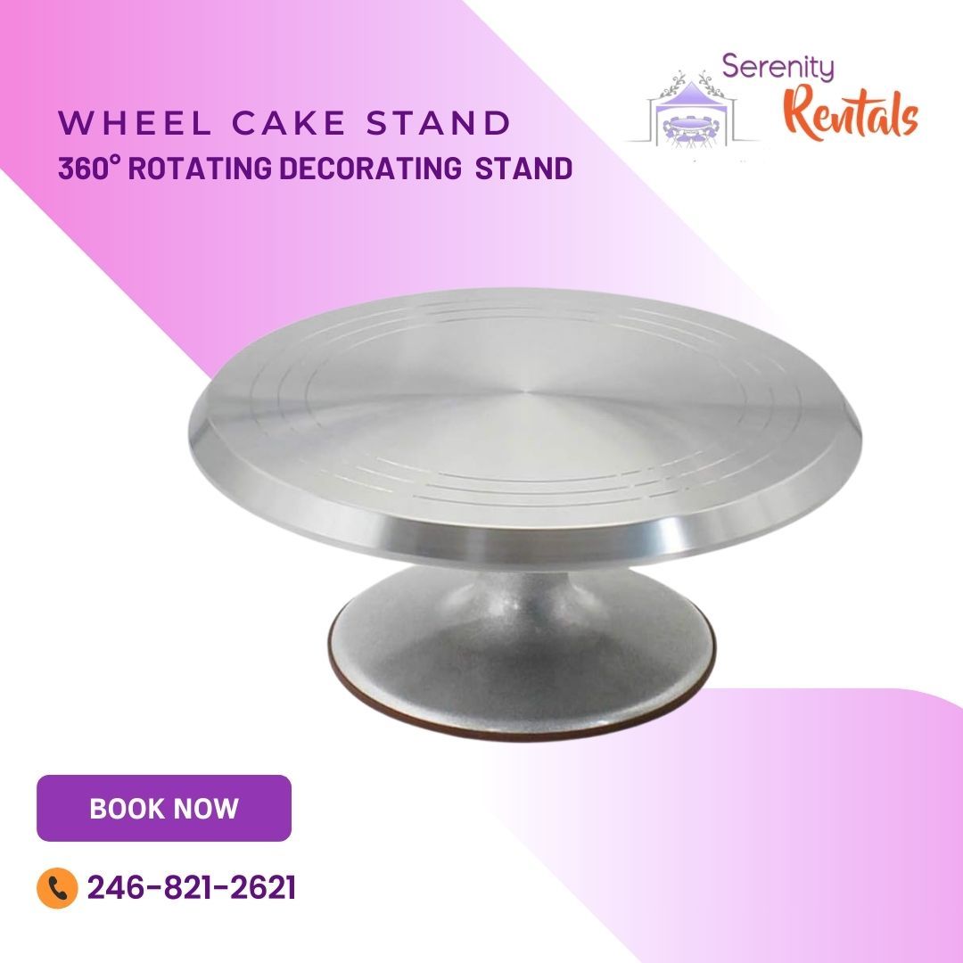 Wheel Cake Stand 360° Rotating Decorating Stand
