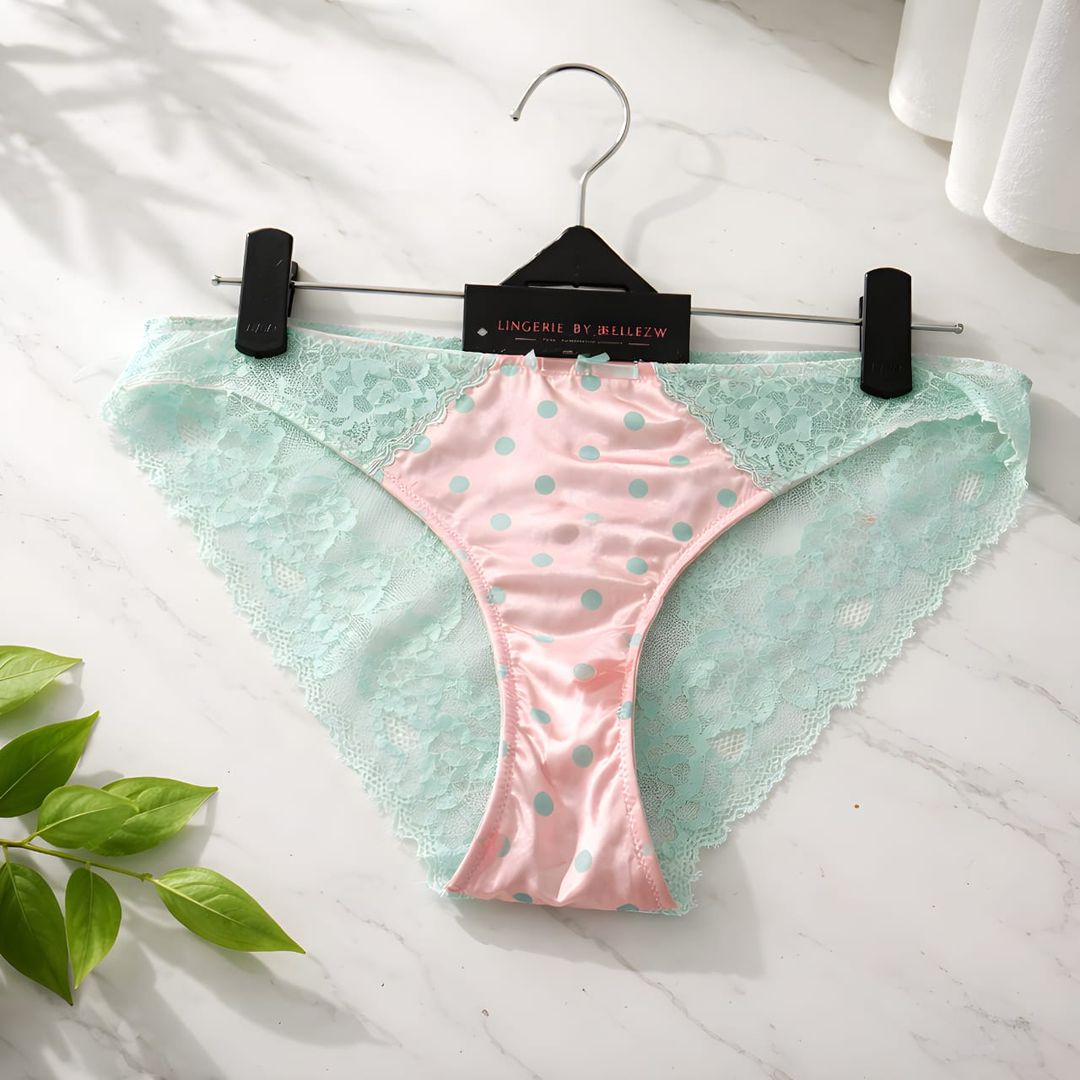 Deja Day green and pink panty