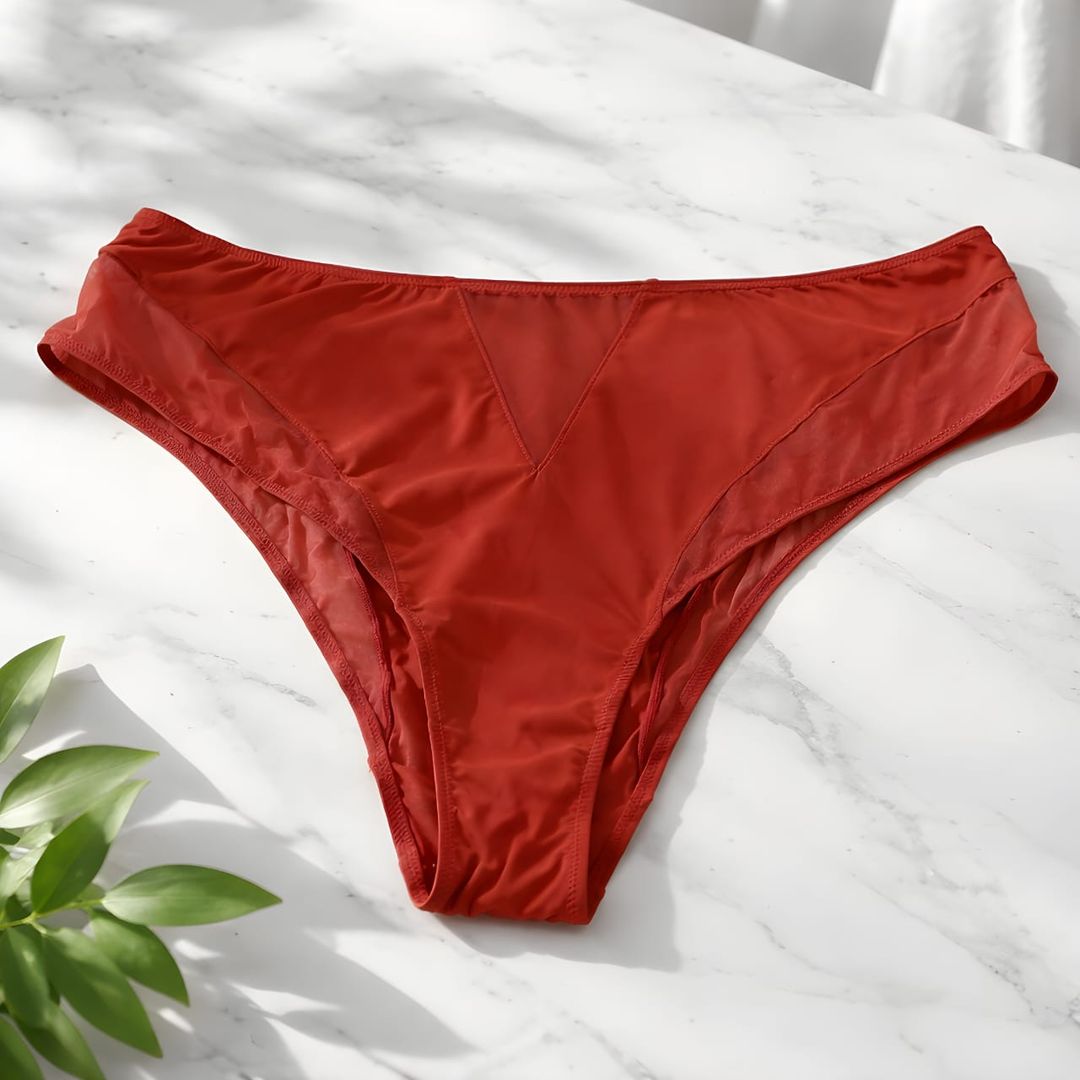 Blush brown lace panty 