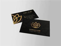 Business Card - Gold Foil Matt Lamination