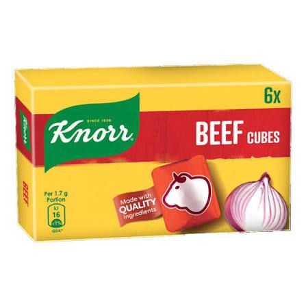 Knorr beef cubes 6's