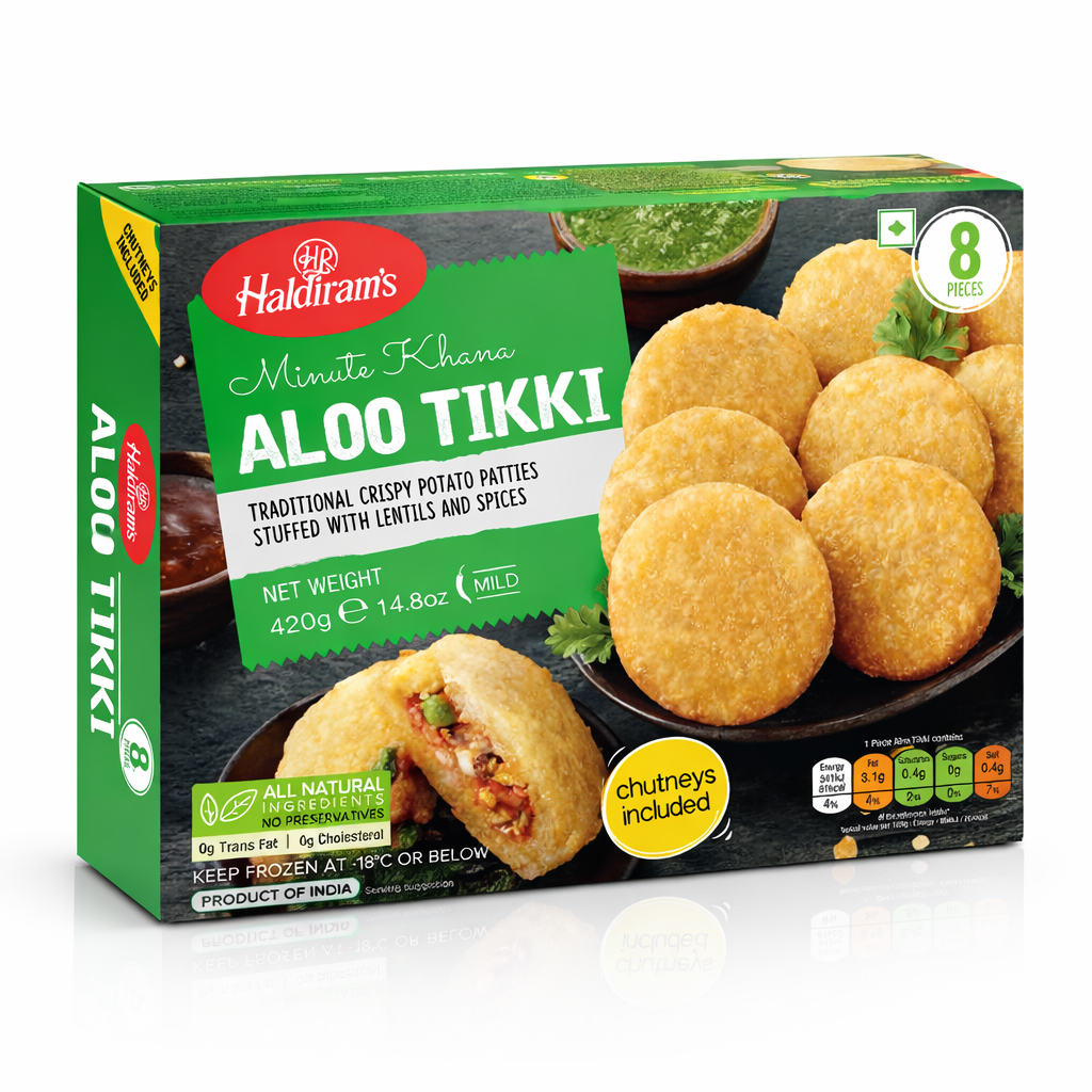 Haldirams Aloo Tikki 420g (8 Pieces)
