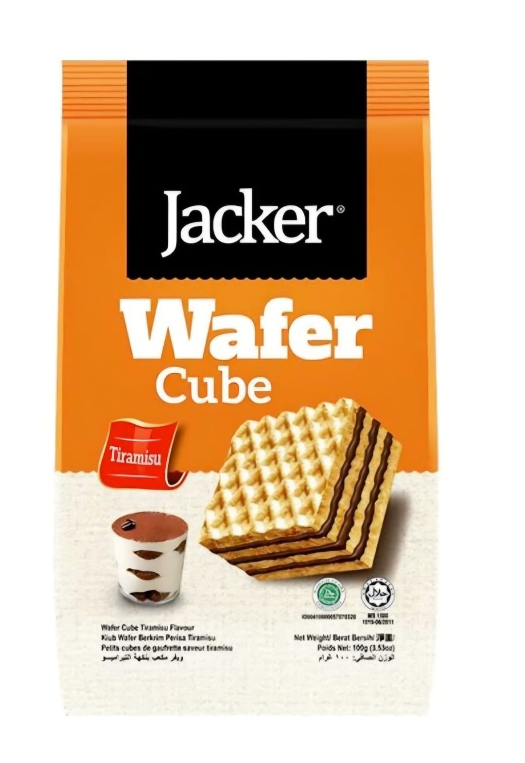 Jacker Wafer Cube Tiramisu 80gms