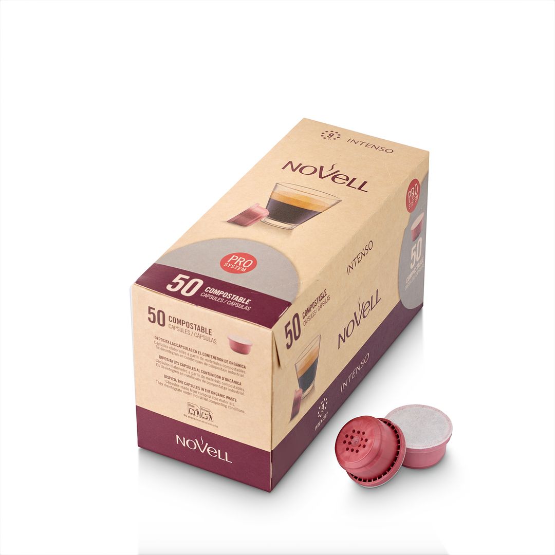 Café - Cápsulas PRO Compost. - Intenso - 50u