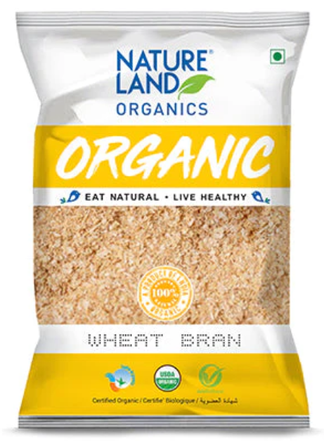 Nature Land Organic Wheat Bran 400g