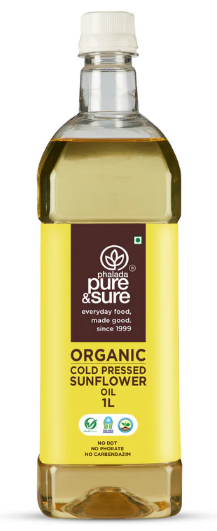 Pure & Sure Cold-pressed Sunflower Oil 1L