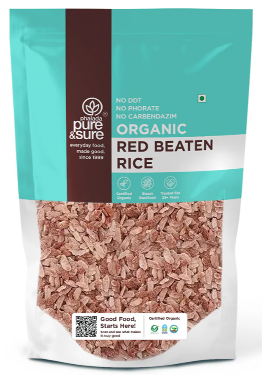 Pure & Sure Red Beaten Rice 500g