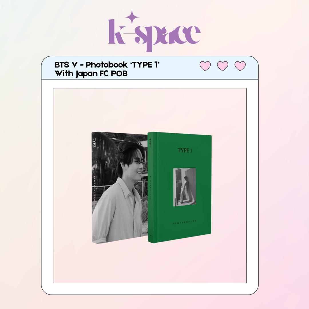 BTS V - Photobook ‘TYPE 1’ With Japan FC POB