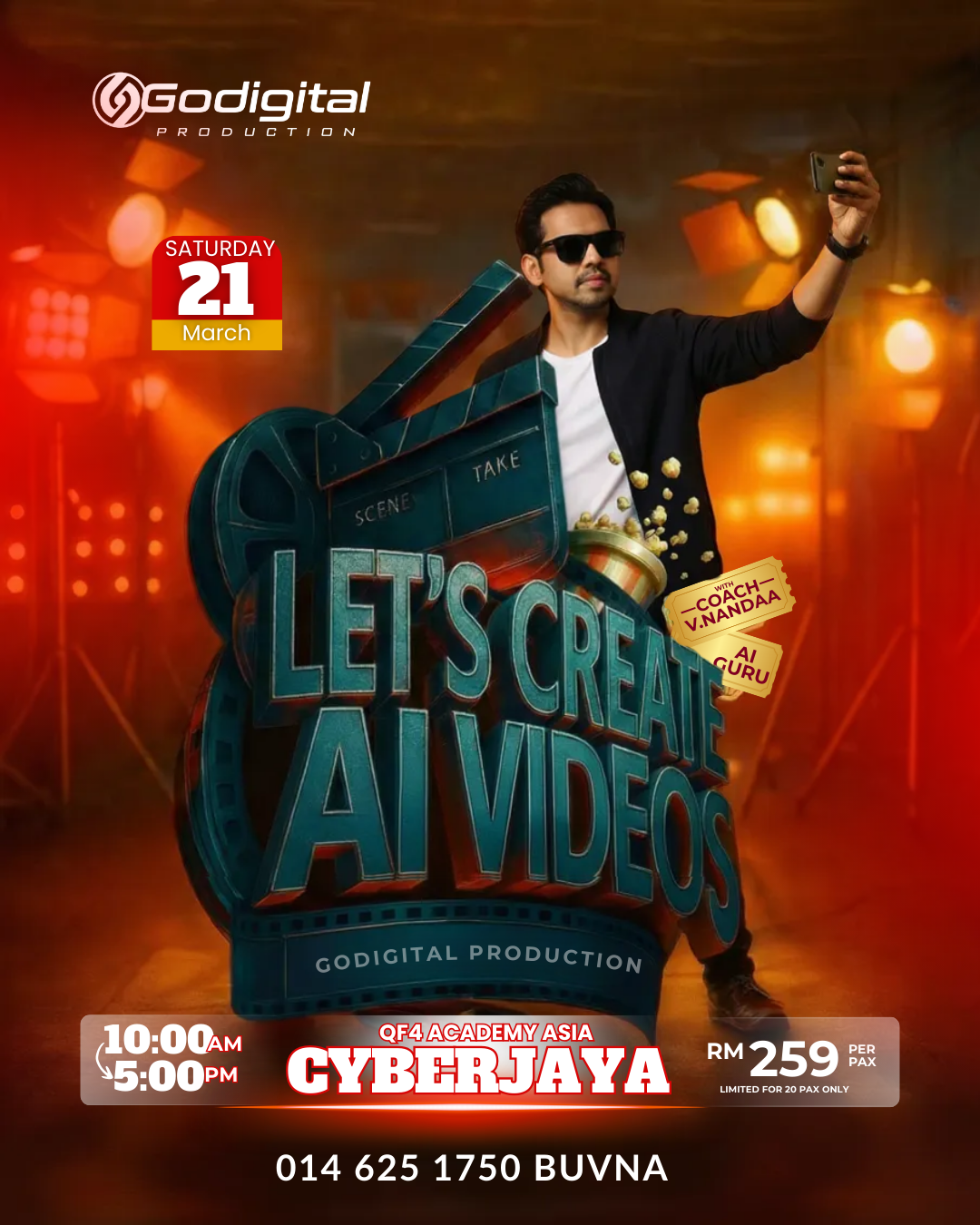 Let's Create AI Videos - Cyberjaya 21 March 2026 