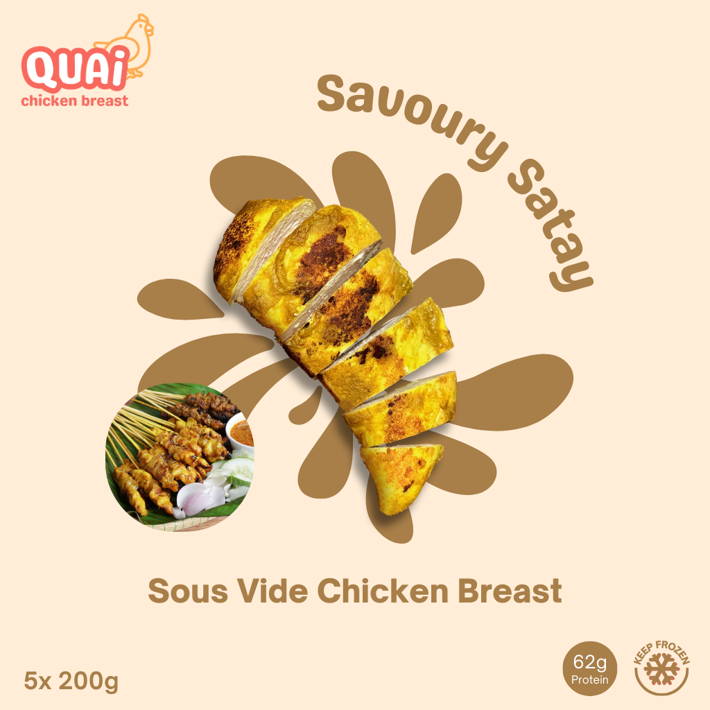 SAVOURY SATAY Sous Vide Chicken Breast [1KG - 3KG]