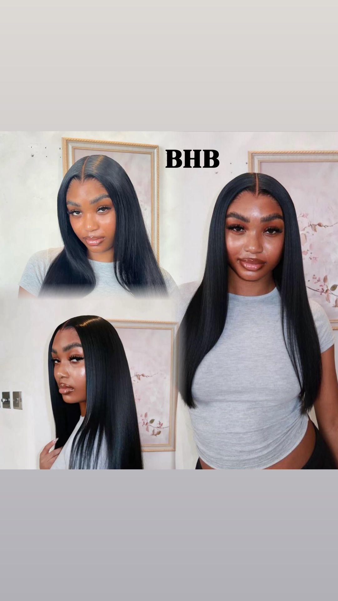 Wig  Luxury SDD straight 100% Cheveux Humain -Densité 300 %