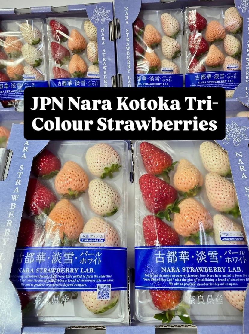 JAPAN NARA-LAB TRI-COLOUR STRAWBERRIES
