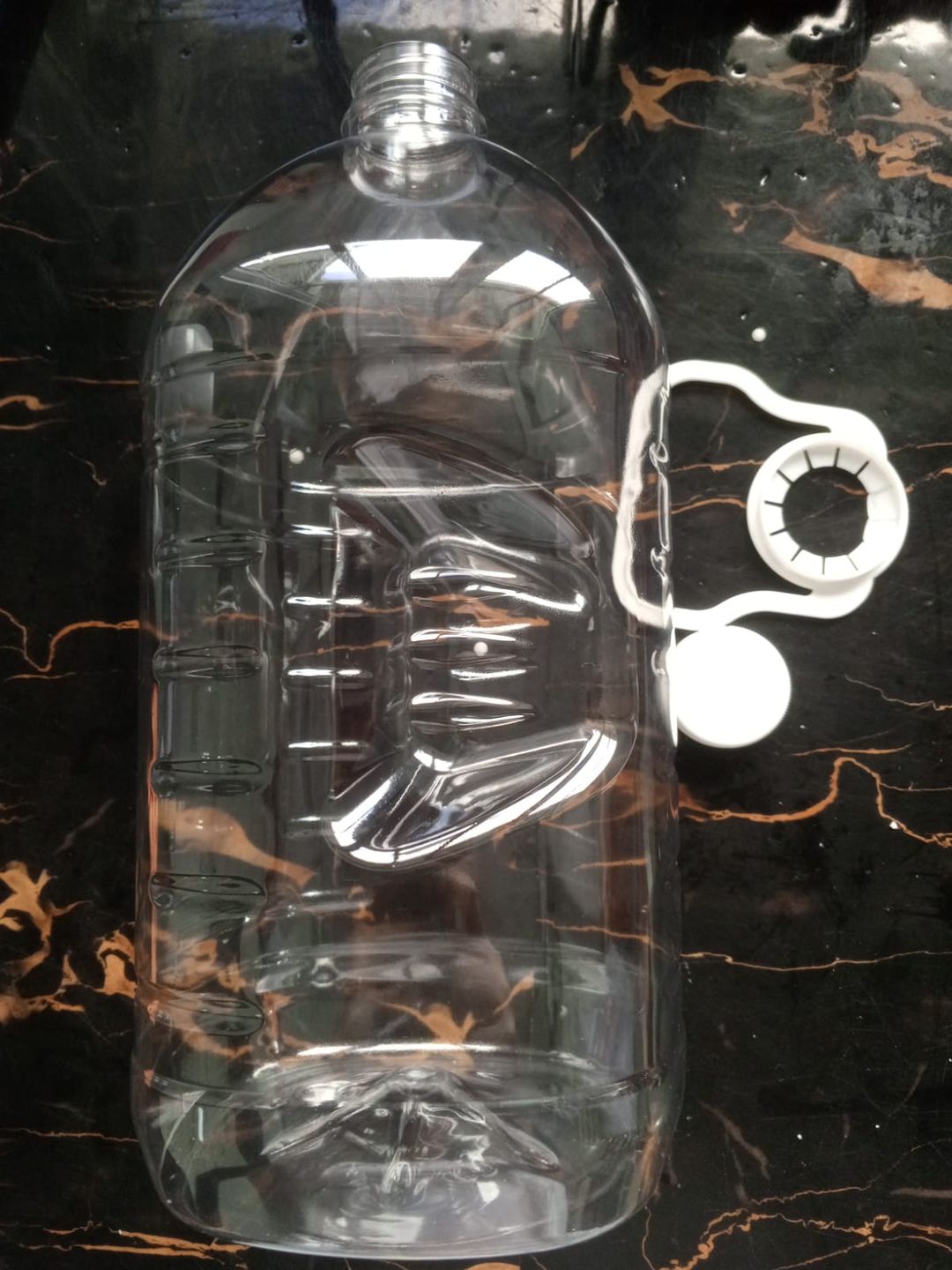 Envase De Pet Galon Cuadrado Con Asa Transparente 