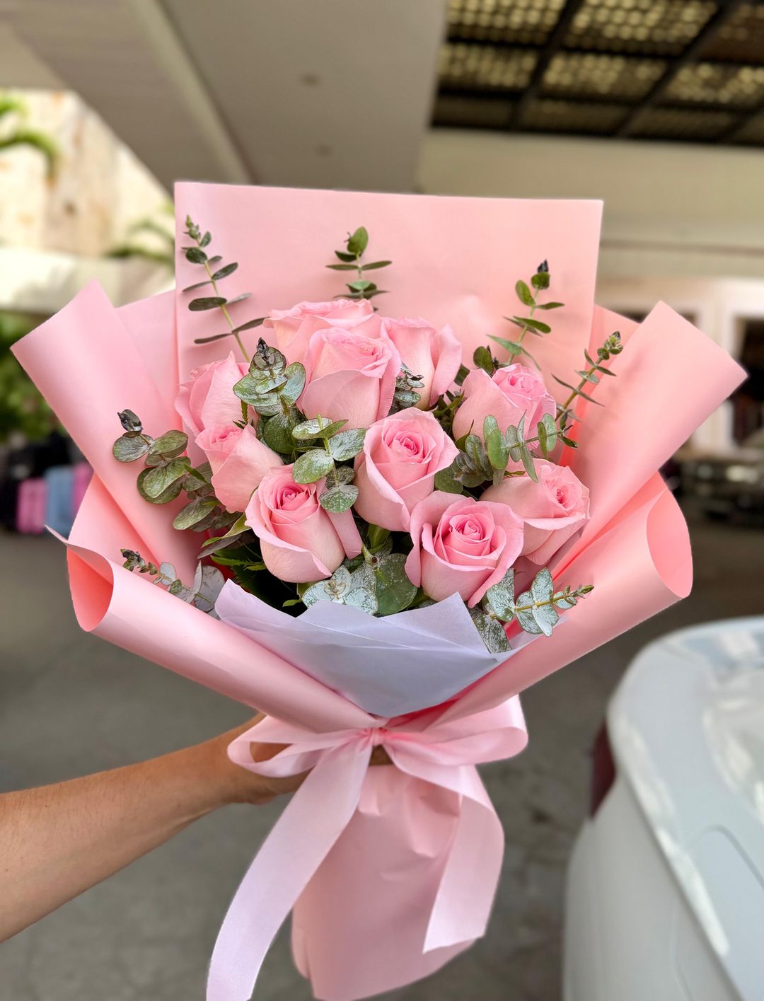 Blush Elegance Bouquet (10 roses bouquet)