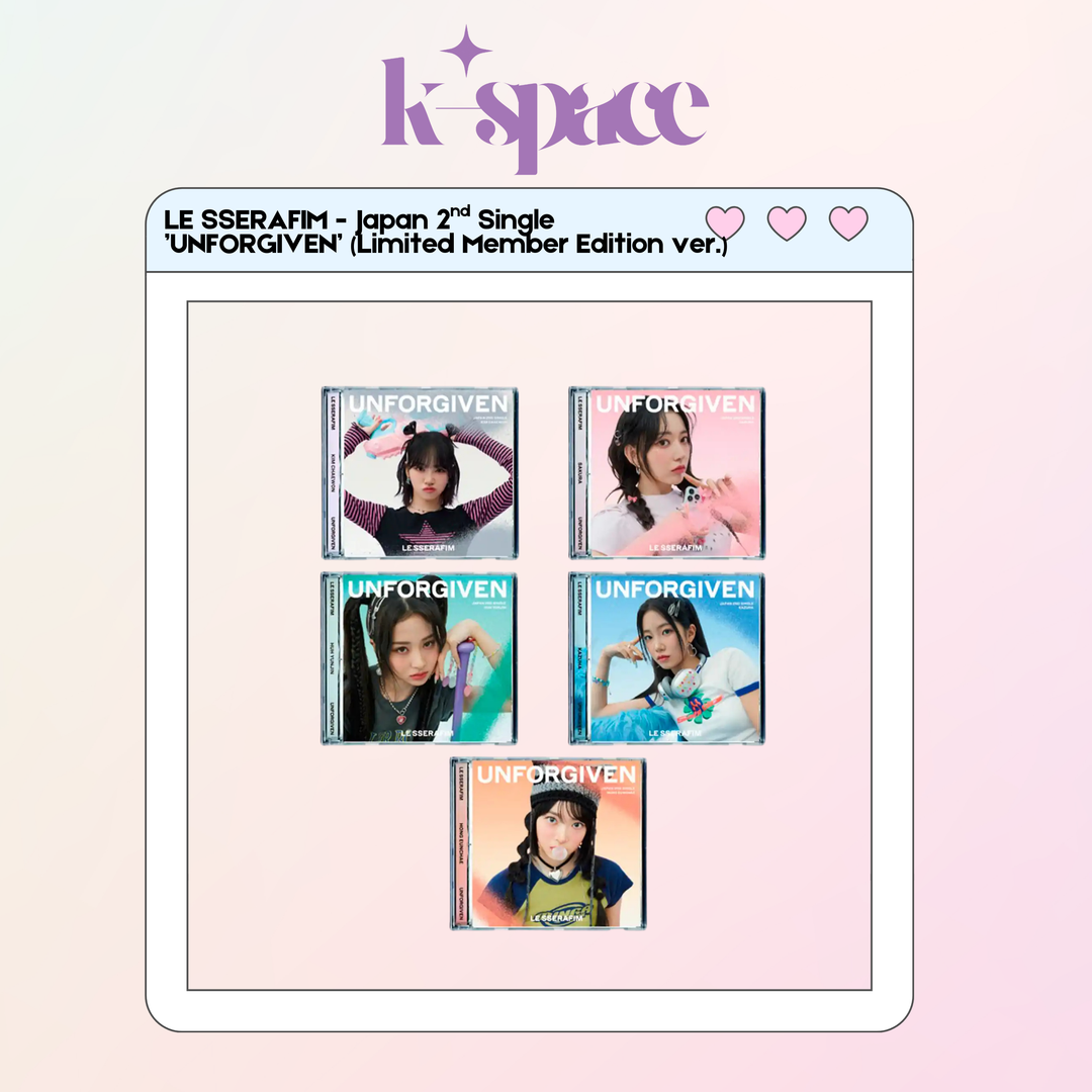 LE SSERAFIM - Japan 2nd Single  ’UNFORGIVEN’ (Limited Member Edition ver.)