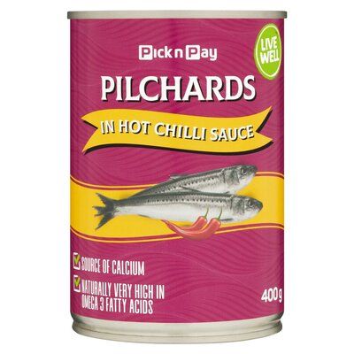 PnP Live Well Pilchards Hot Chilli 400g