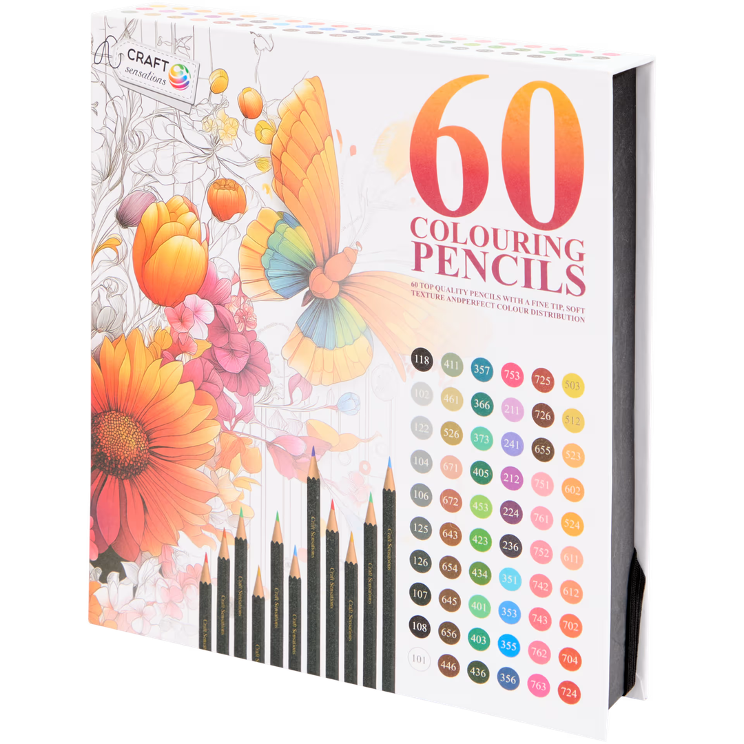 Crayons de couleur premium 63 pièces
