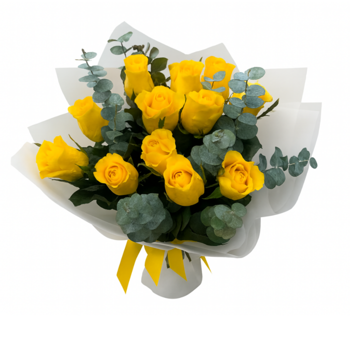 Ramo de Rosas Amarillas (12) | Frescura y Elegancia en Florería Liliana