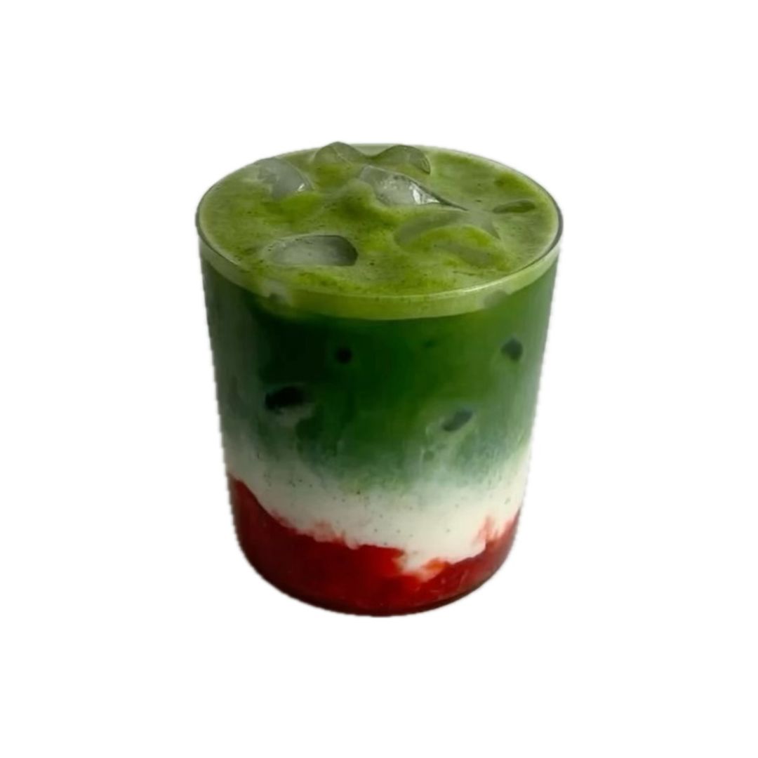 Iced Strawberry Matcha Latte