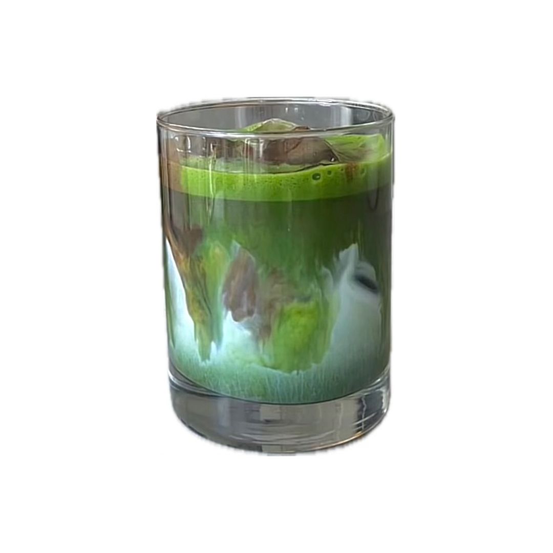 Iced Matcha Hojicha Latte