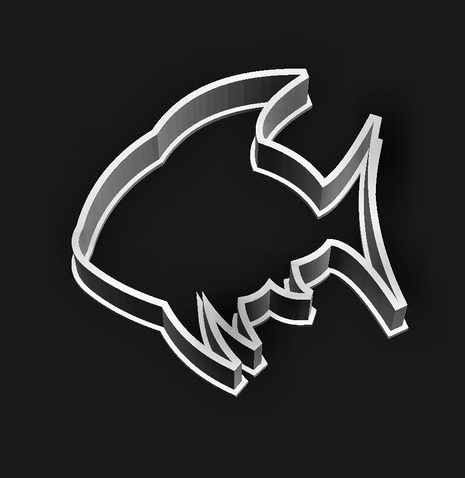 Scaled Fish 7 cm  Cookie Cutter 