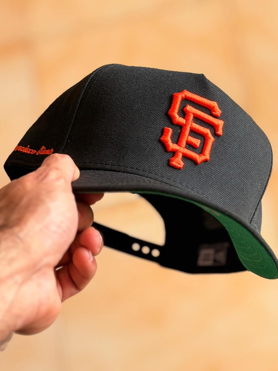 New Era 9Fifty A-Frame -  SF Giants Scritpt Side Pacht 