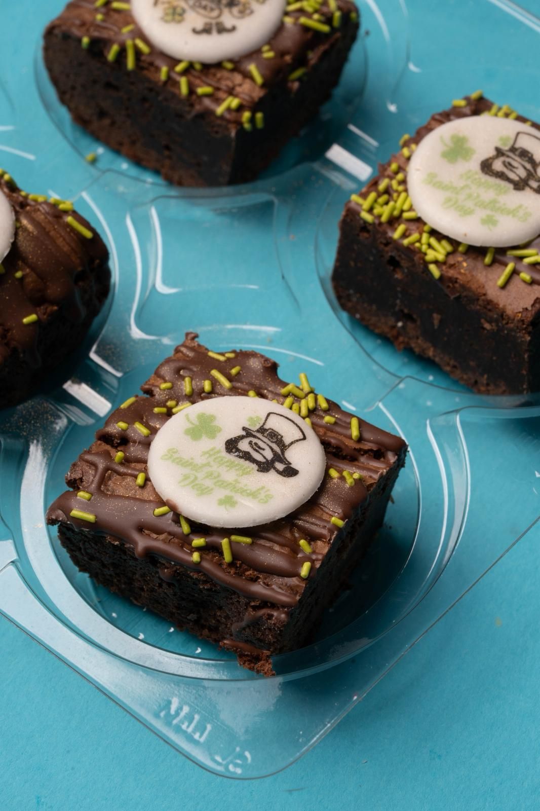 St Patricks Day Brownies - Four Pack